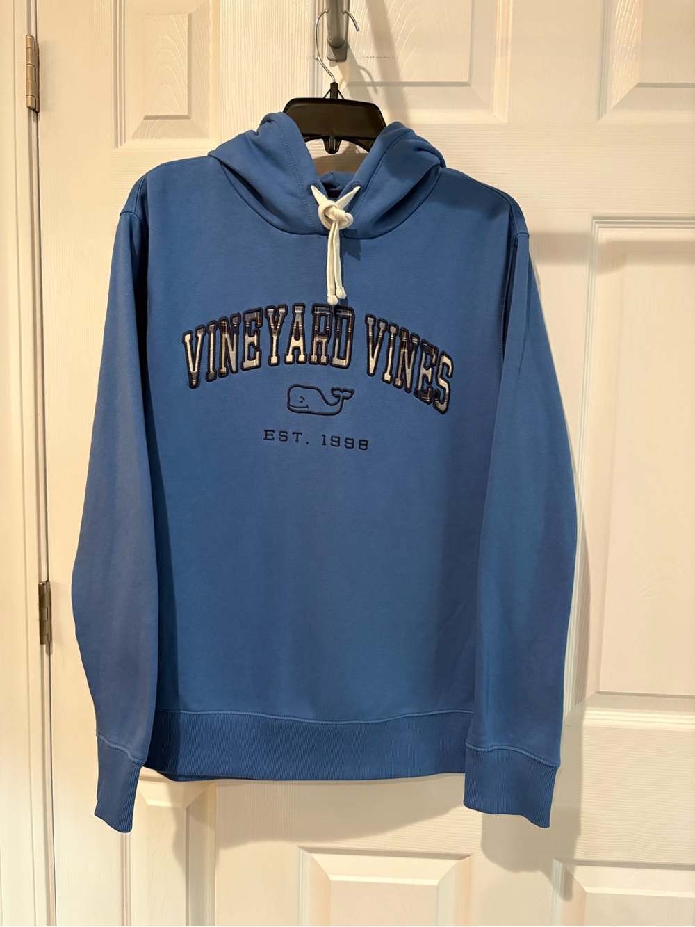 Vineyard Vines Sky Blue Pullover Hoodie with Embroidered Logo